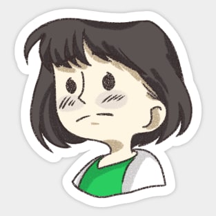 Short hair girl Sticker